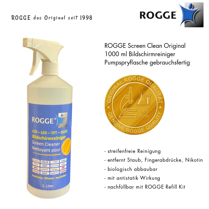 Miniaturbild: ROGGE Screen Clean 1. Liter Sprayflasche gebrauchsfertig