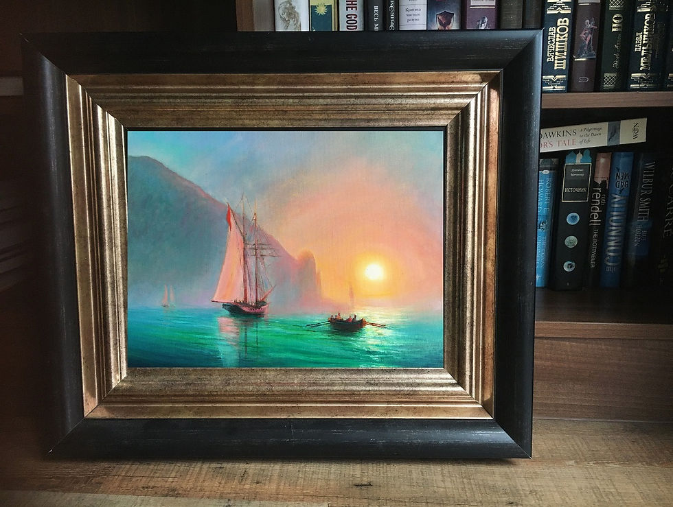 Thumbnail: Ayu-Dag on a foggy day by I. Aivazovsky
