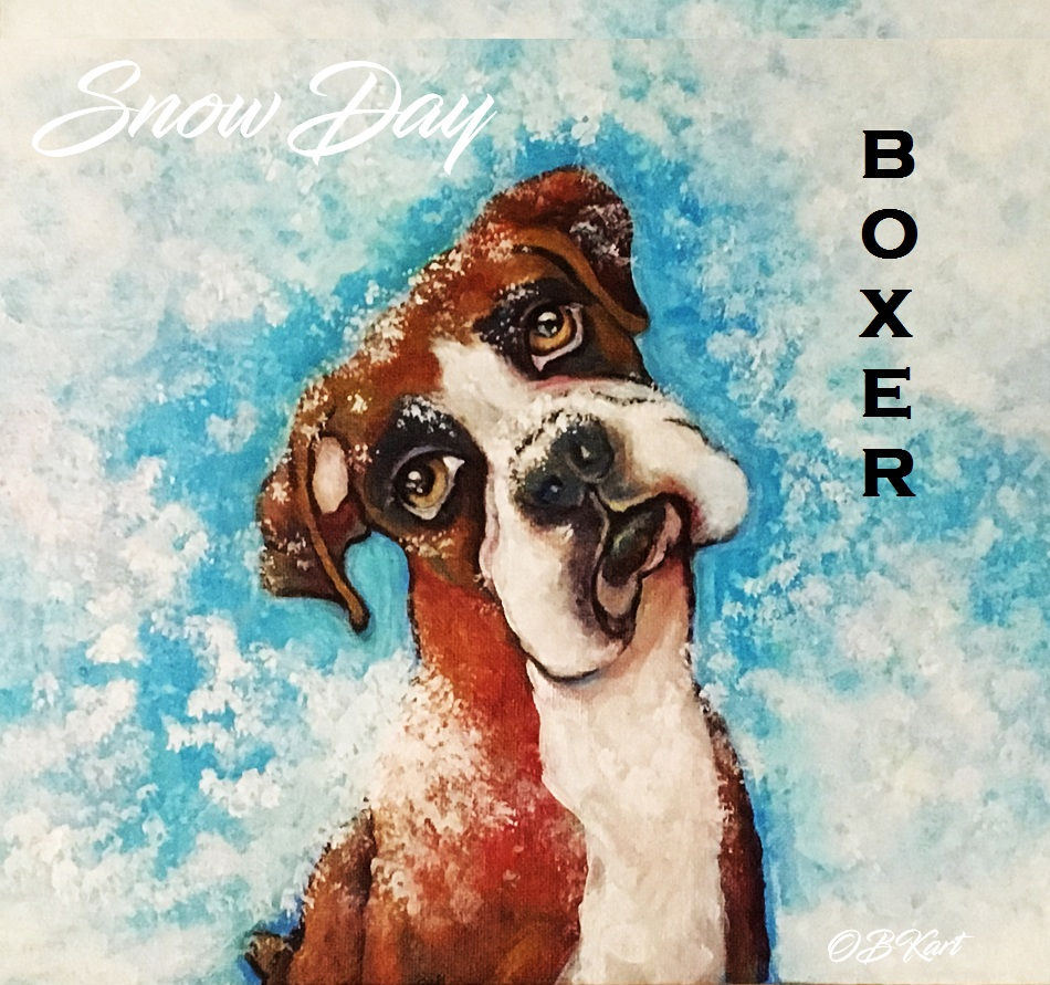 Thumbnail: Boxer portrait 30 x 40 cm