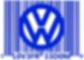 VW logo código de barra