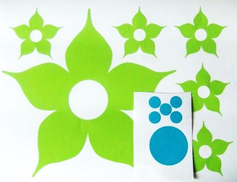 Miniatura: Flores papaya 2 folios