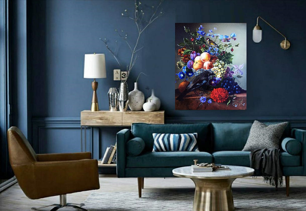 Thumbnail: Still life with birds in Flemish style