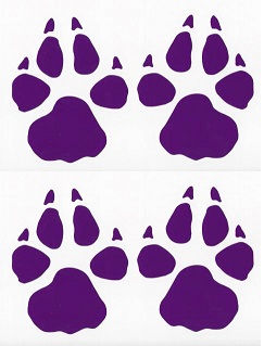 Thumbnail: huellas lobo color morado