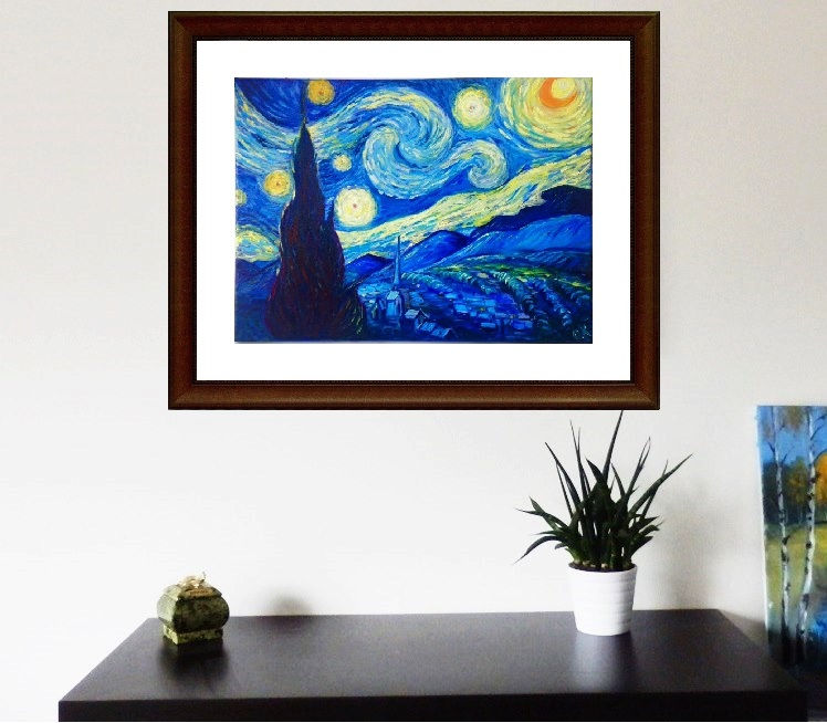 Thumbnail: Starry Night by Vincent Van Gogh. Art print