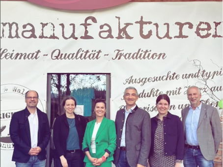 Besuch aus dem Landratsamt: Wertschätzung für Regionalität und Handwerk
