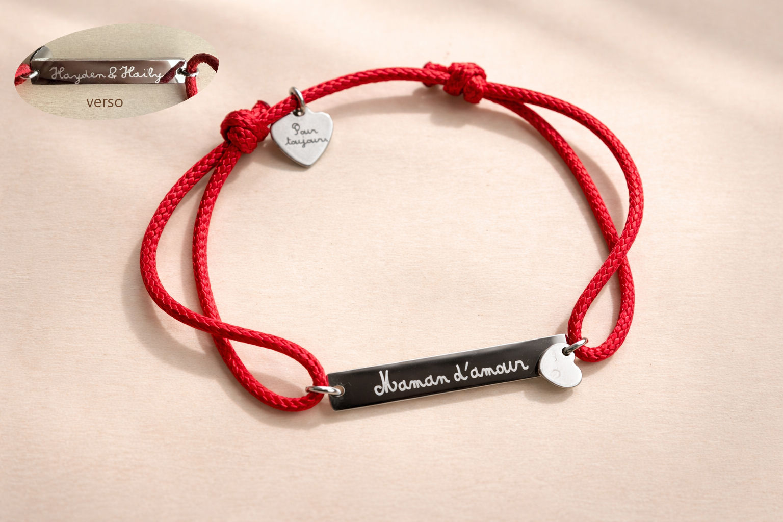 Bracelet réglable en acier inoxydable