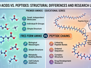 Amino Acids vs. Peptides: Structural Differences and Research Utility