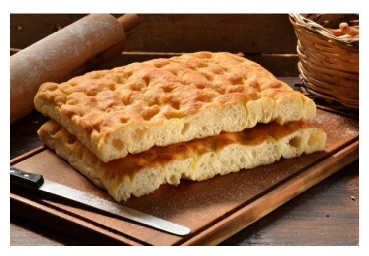SCHIACCIATA ALTA TOSCANA GR 300 - HIGH AND SOFT TUSCAN FLAT BREAD GR 300