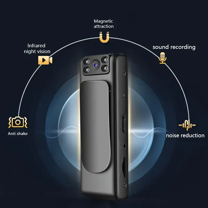 Miniatura: Rechargeable wearable video camera- M6