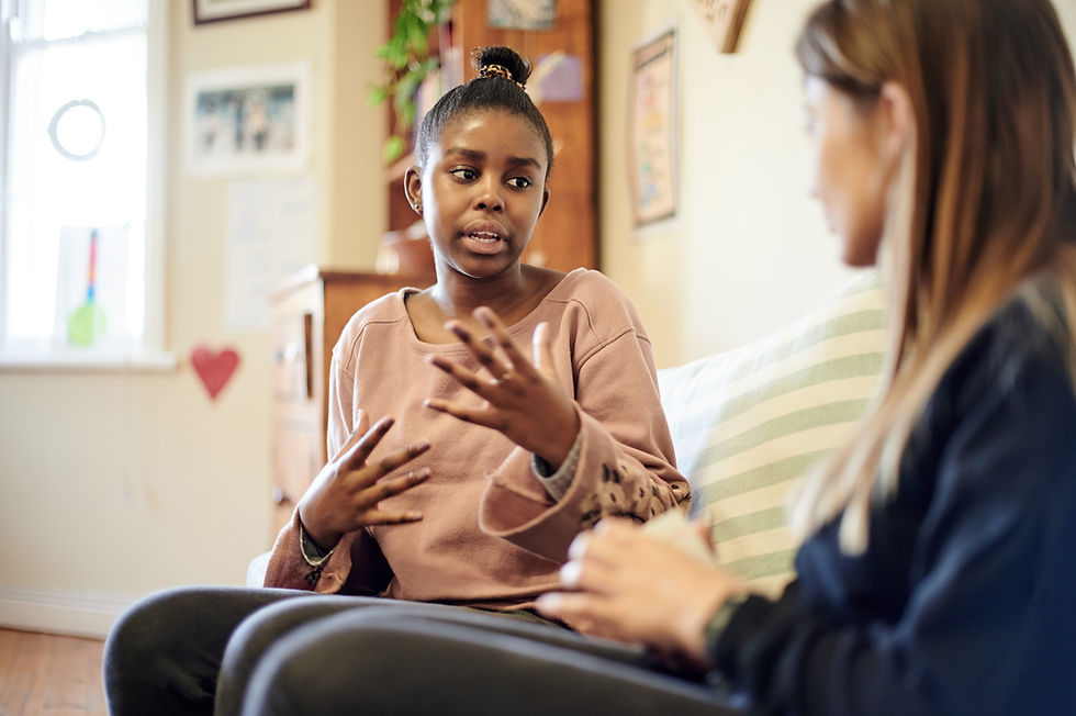 a young person being coached