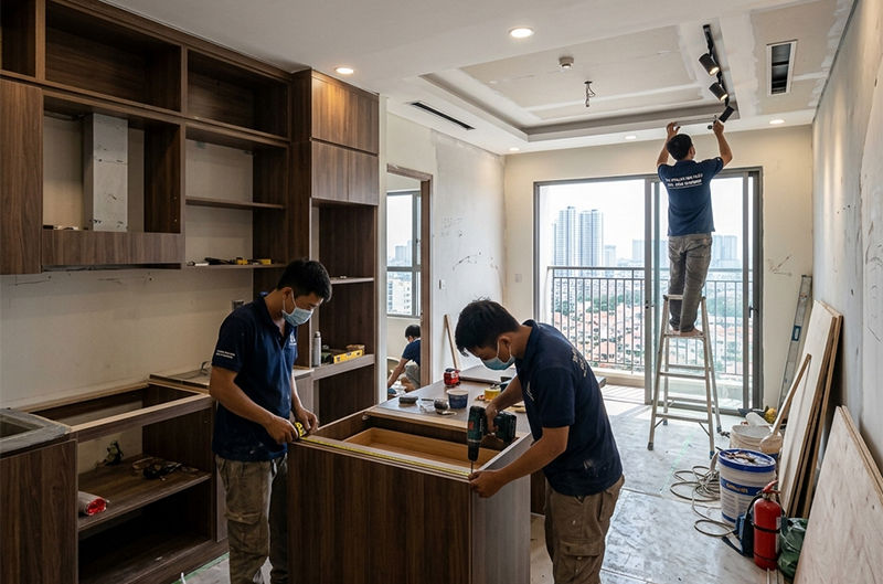 Thi Công Nội Thất TPHCM Phong Cách Tối Giản Hiện Đại