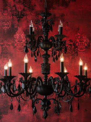Whimsy Goth- A Stylish Haunted Mansion Interior