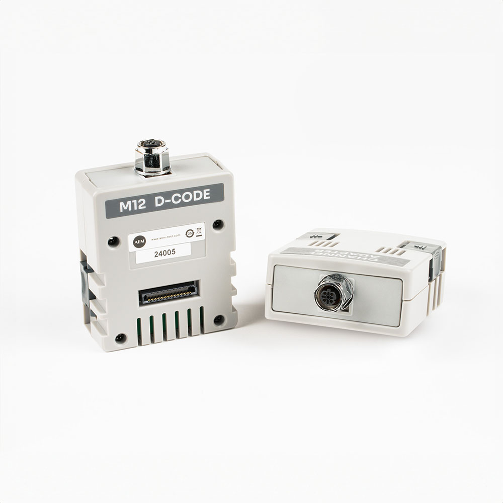 AEM M12 D-Coded Industrial Ethernet Adapter Pair