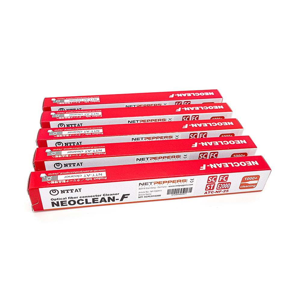NetPeppers NEOCLEAN F-25 Fiber Optic Cleaning Pen (Pack of 5)