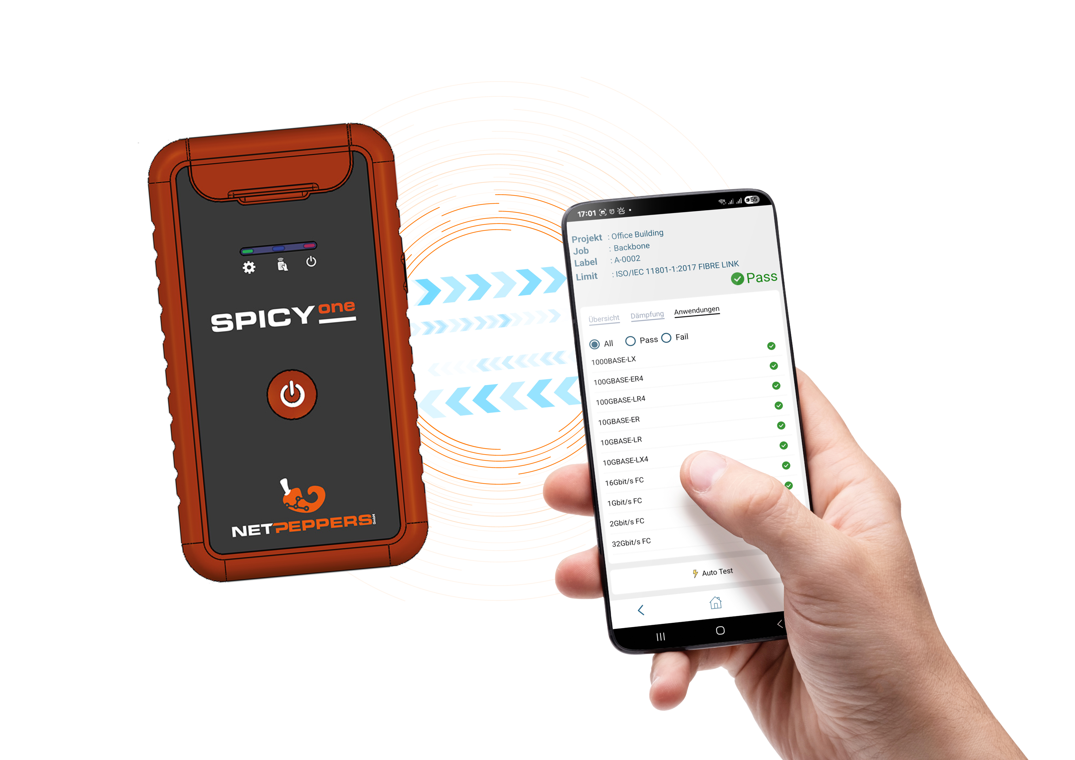 NetPeppers SpicyONE Multimode Fiber Certifier