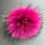 Miniature : Pompon / Fushia aux pointes noirs