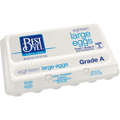 Best Yet Carton18 Huevos Grandes, Grade A