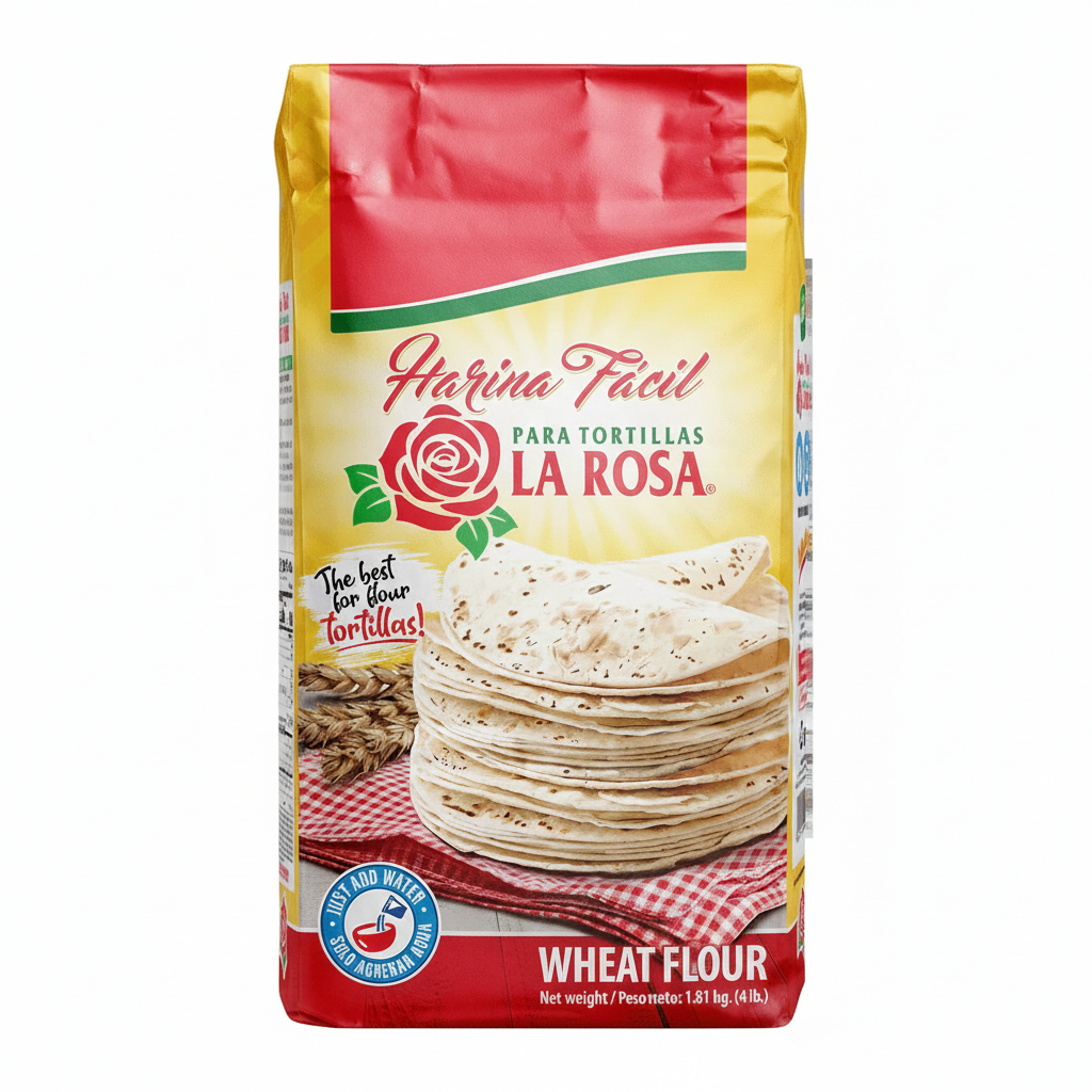 La Rosa Harina Fácil para Tortillas 4 Lb