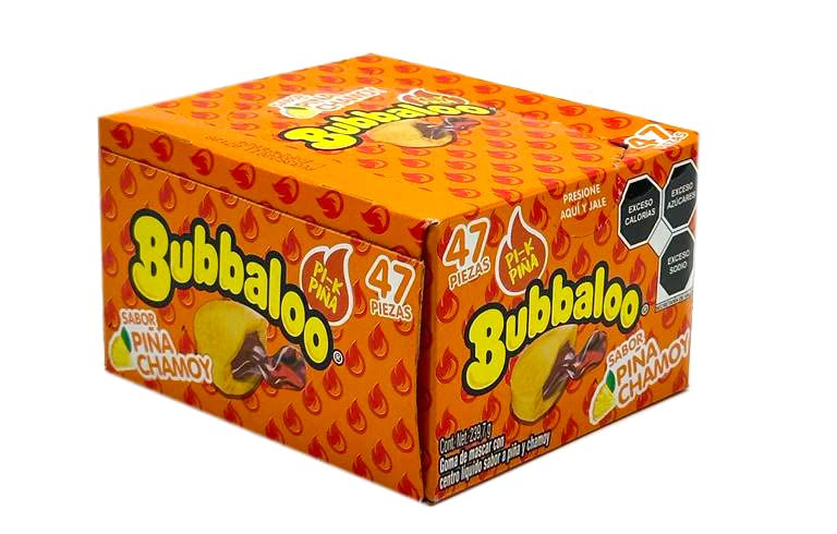 Bubbaloo Piña Chamoy – Caja con 47 piezas (237 g)