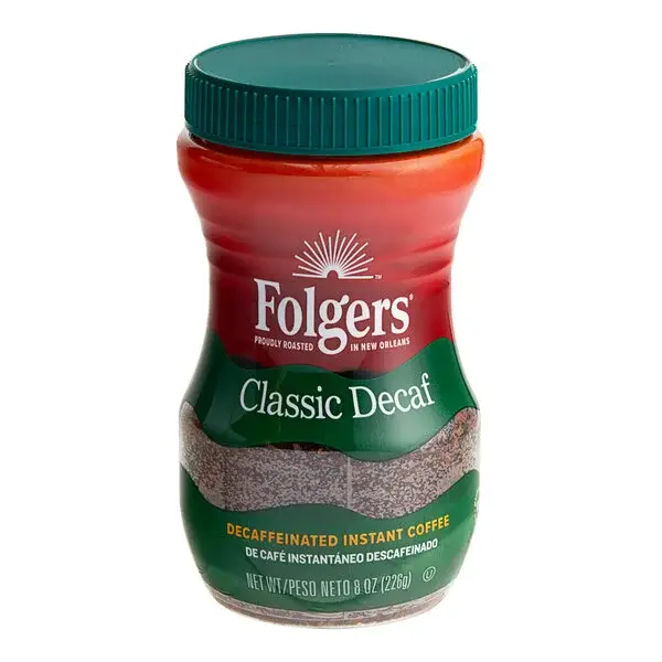 Café Instantáneo Folgers Decaf – 8 oz