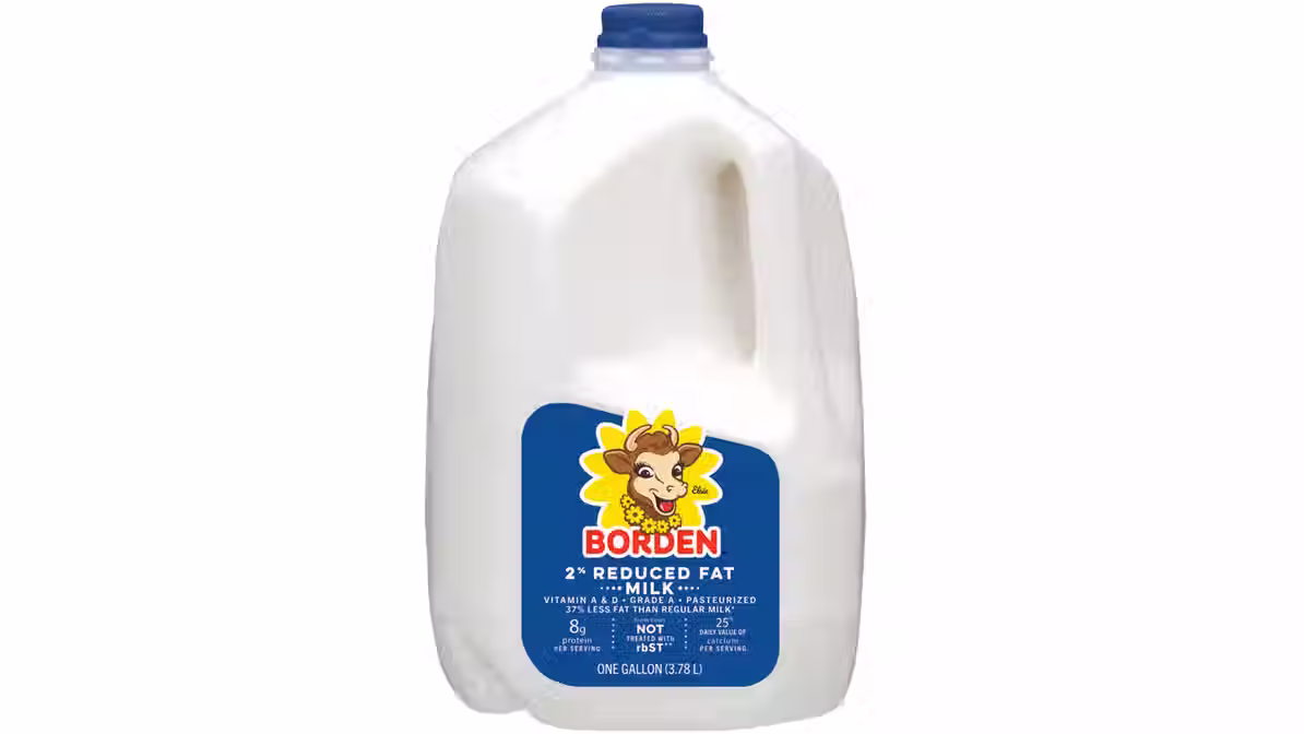 Borden Leche Reducida en Grasa 2% 1 galón