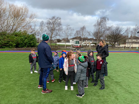 GAA fun in Junior Infants