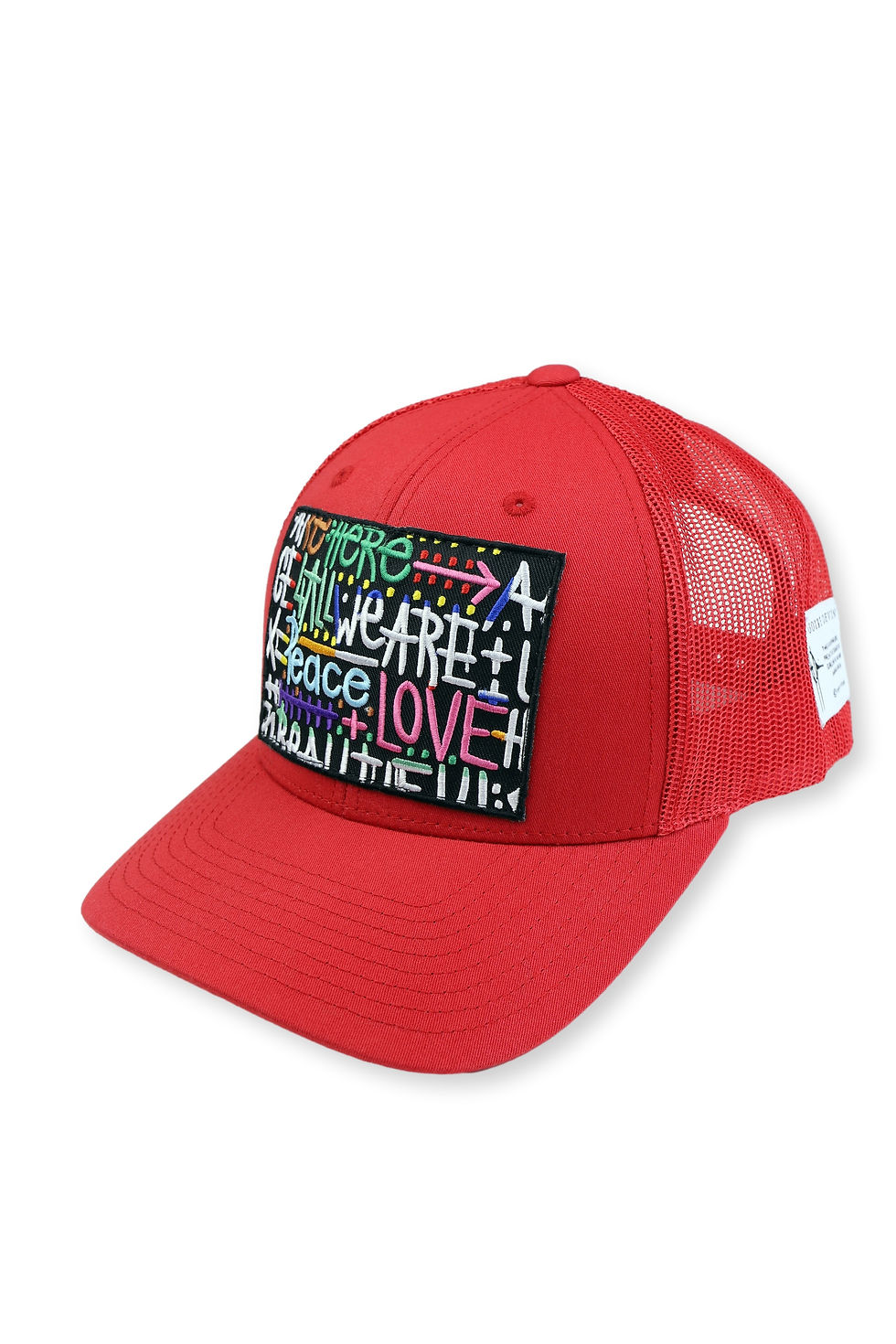 Trucker Cap "Peace & Love" Red