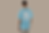 Man wearing blue shirt with sun design on back