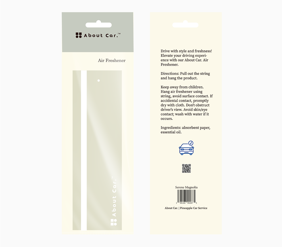 About Car Air Freshener - Serene Magnolia in Package View