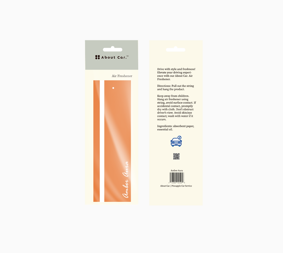 About Car Air Freshener - Amber Aura in Package View