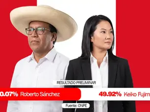 Roberto Sánchez supera a Keiko Fujimori en la recta final del conteo en Perú