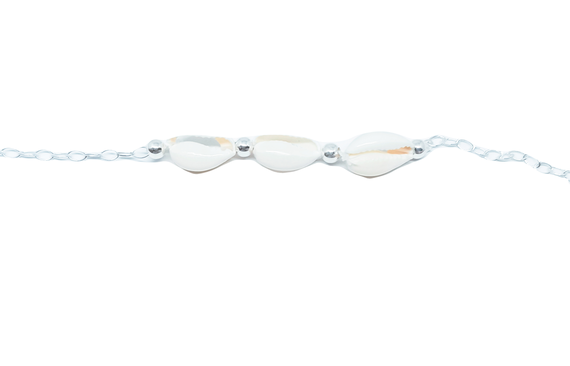 Tobillera de tres pechinas (Plata 925)