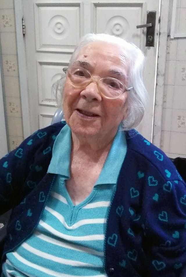 Dna. Zulmira, de 92 anos.
