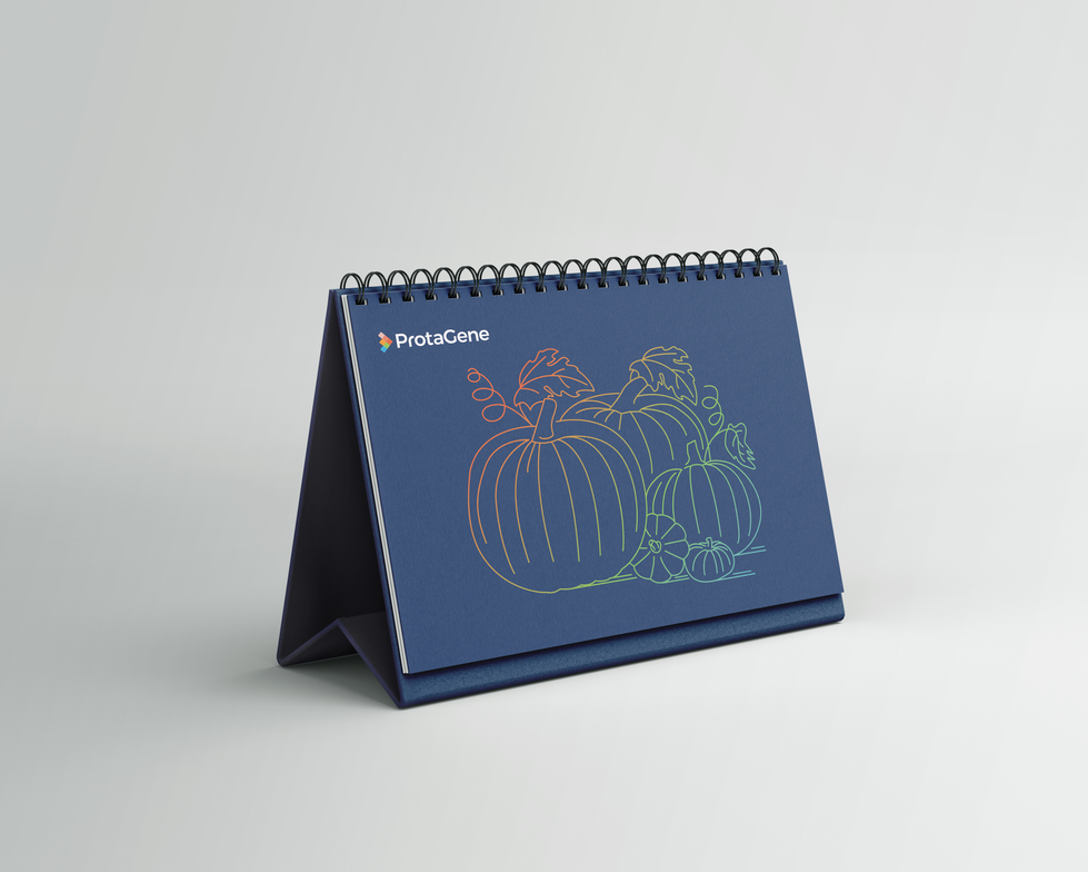 ProtaGene Desk Calendar Illustration - October