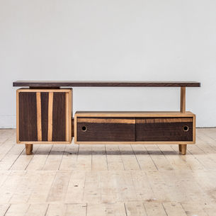 mediamöbel, sideboard, tv-bänk, ek, rökt ek, oak, smoked oak, furniture, möbel, möbler, trämöbler