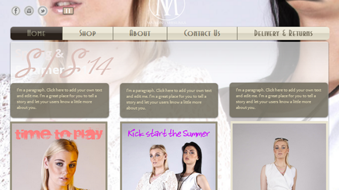 Maison Tshisuaka: • Professional Web Design 
• e-Commerce (Online Shop)