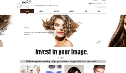 Zinke Image Consulting: • Site Revamp • Logo Design • Mobile Optimization