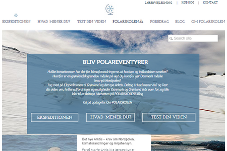 Polarskolen: • Danish Language • Website Design • Mobile-Optimization