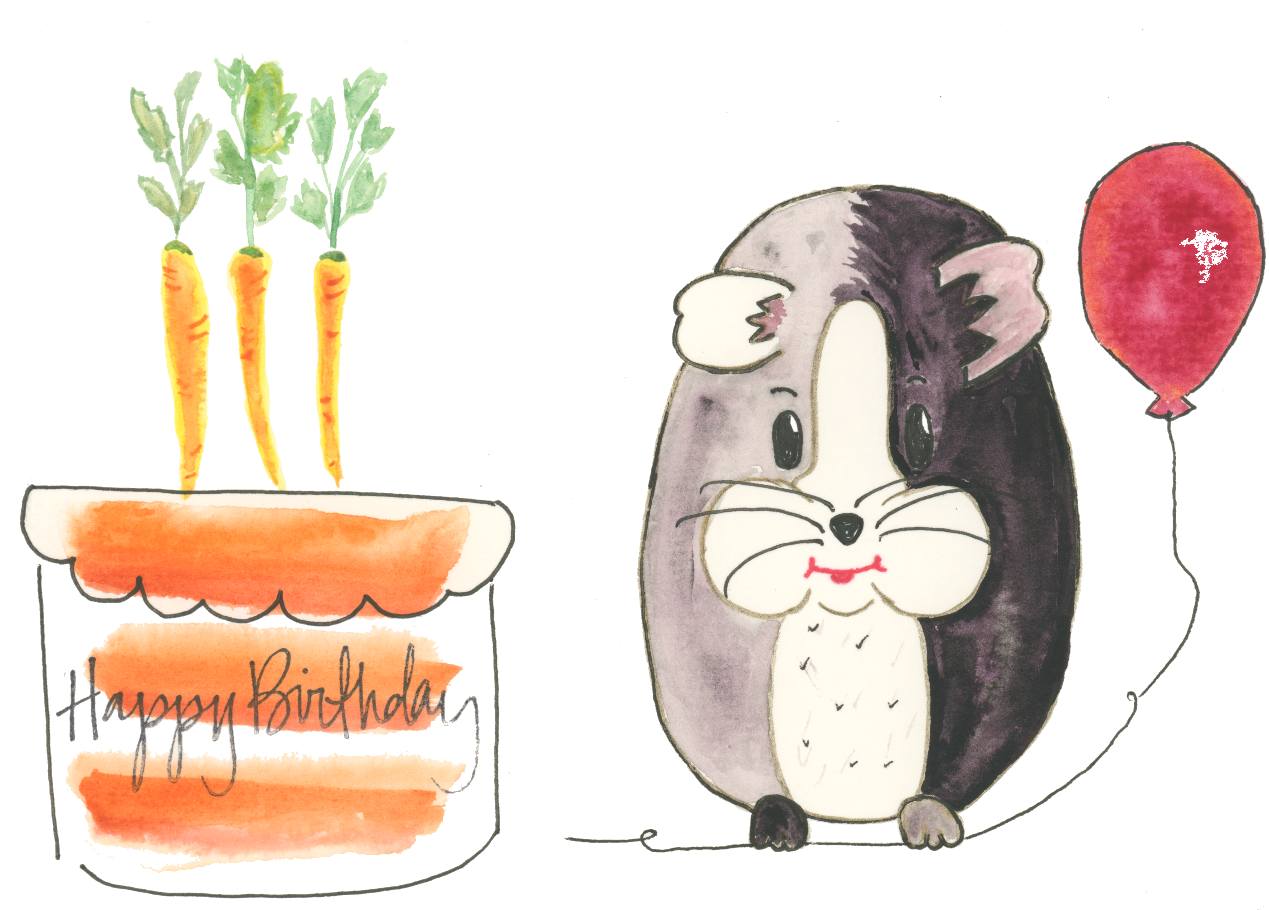 Birthday Card- Carrot Cake