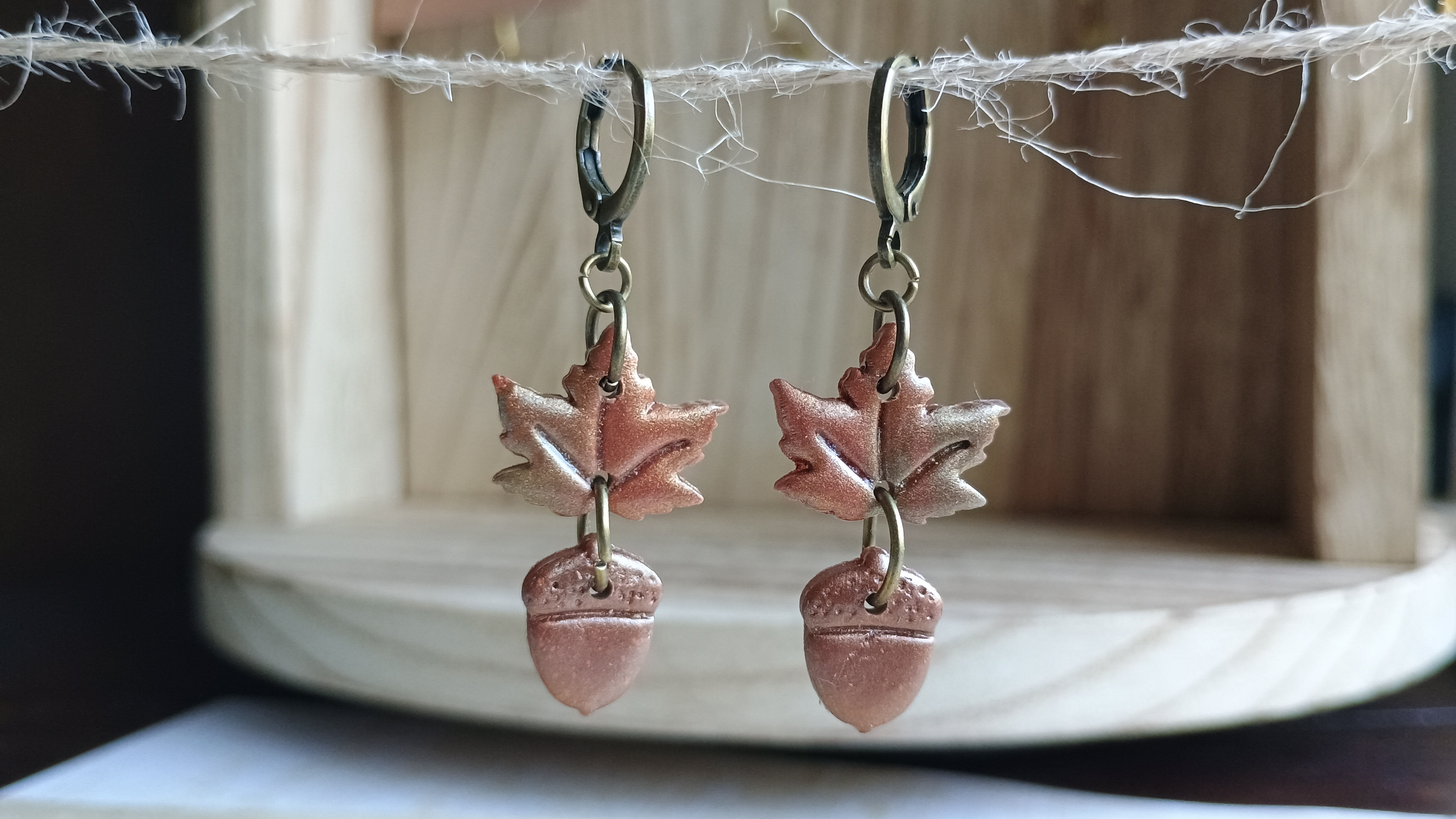 Autumn Leaf and Acorn