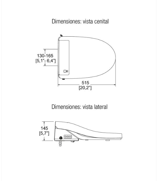 Miniatura: Asiento electrónico para WC ATE