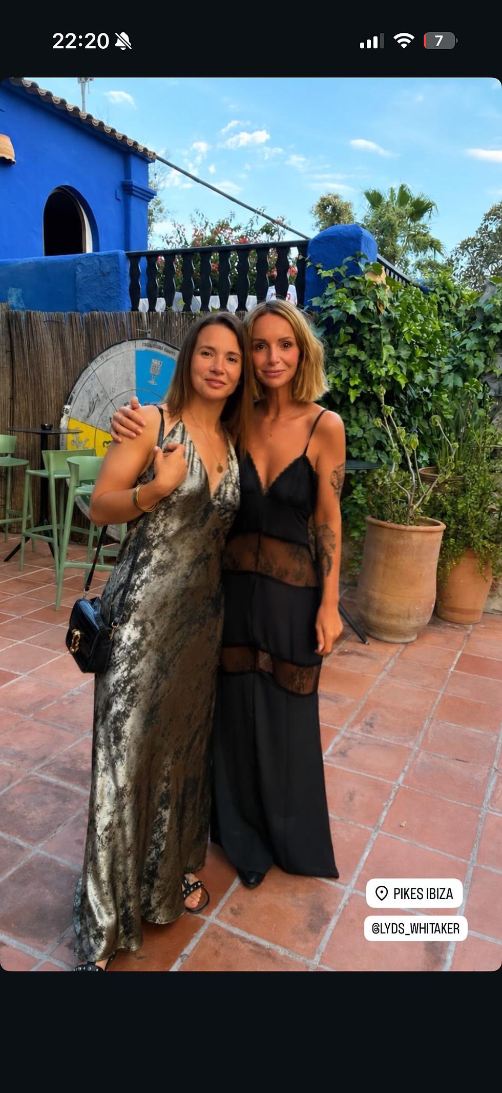 Thumbnail: Luciana Latina Black Lace Maxi Dress