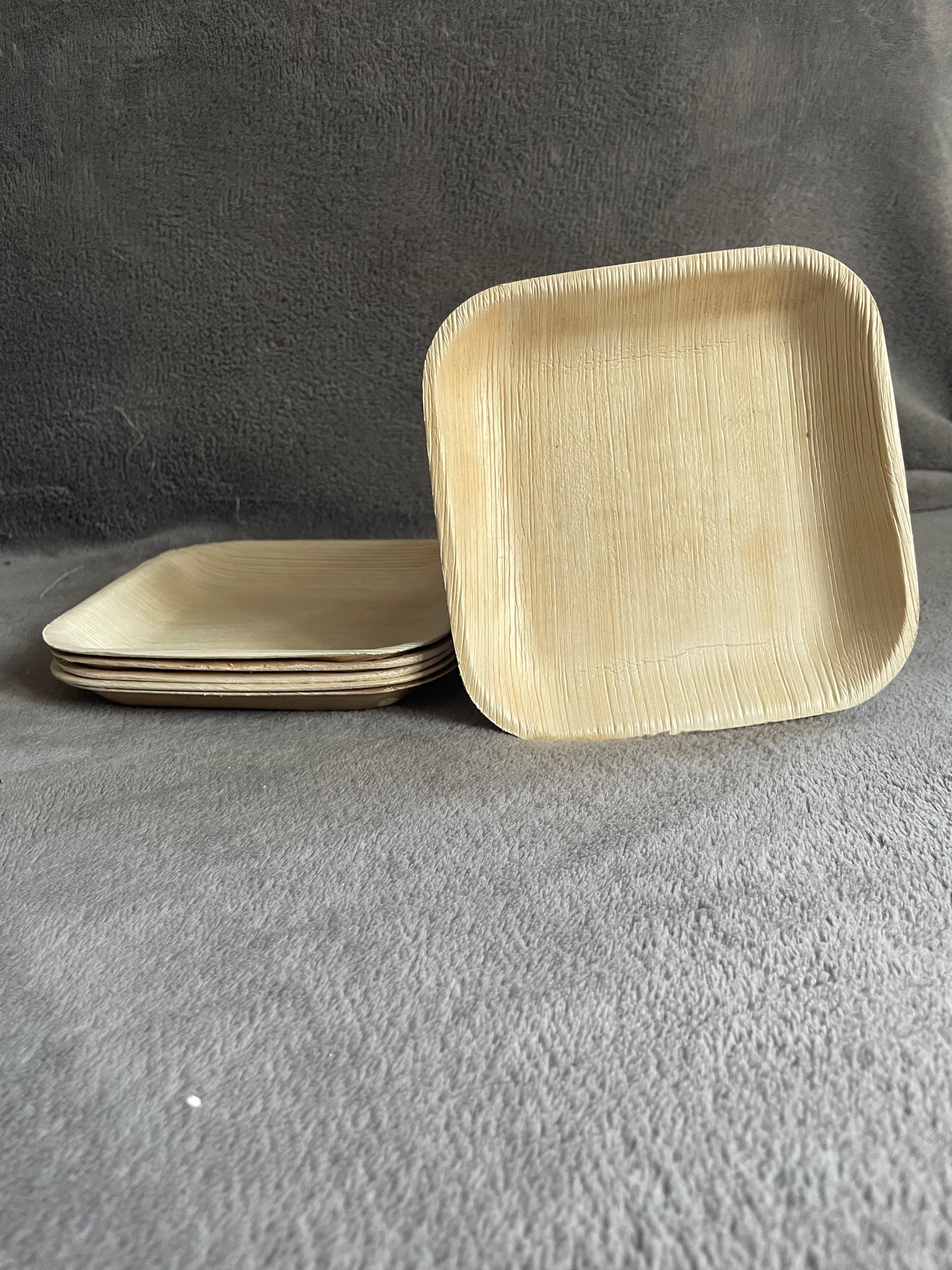 natural palm plate for small animals
