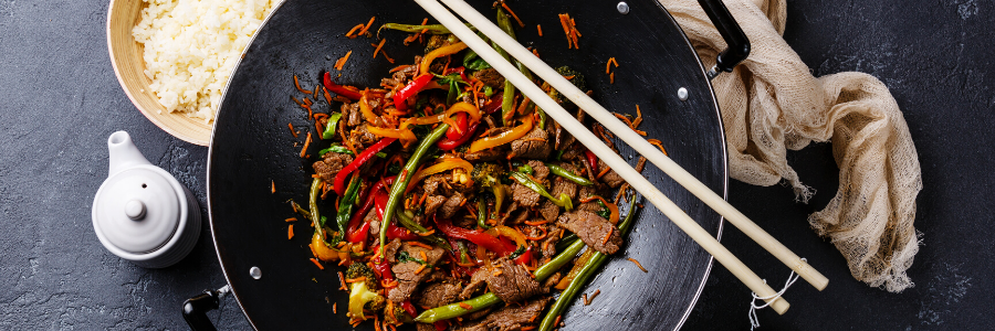 Arranged Food and Objects