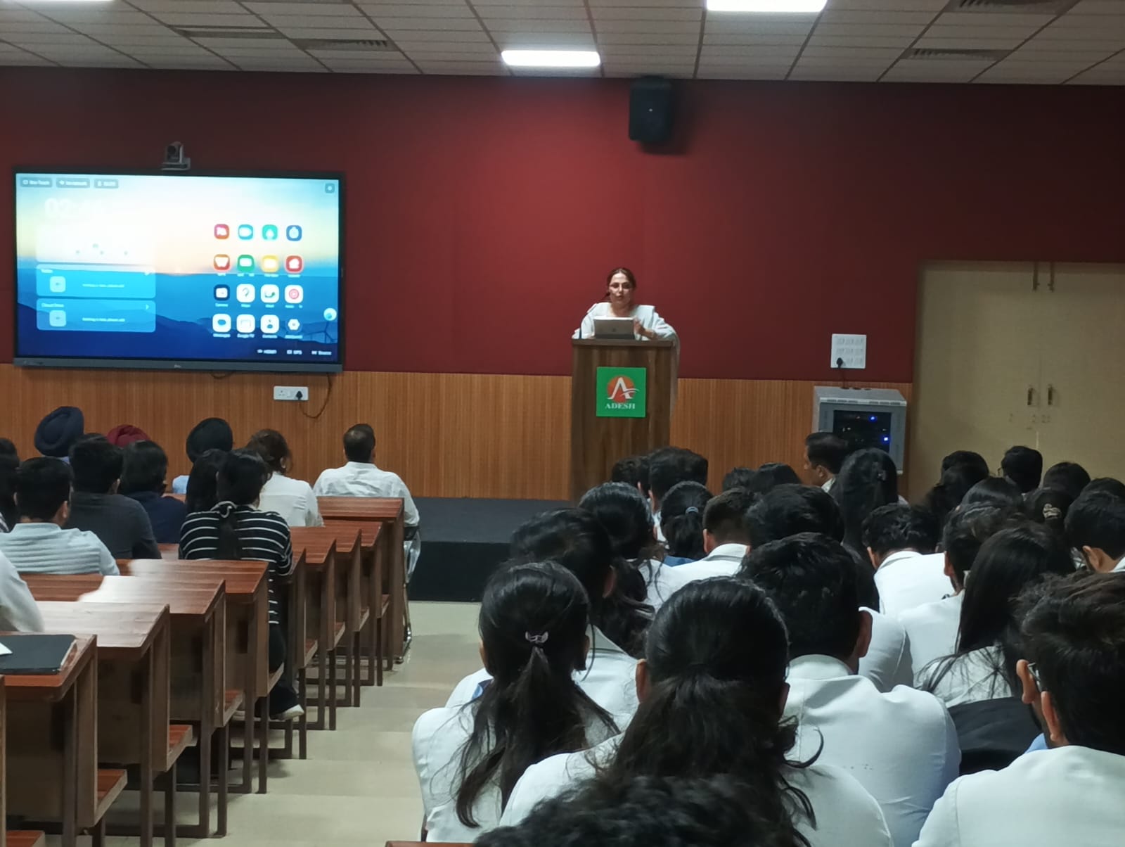 Parneet leading a workshop