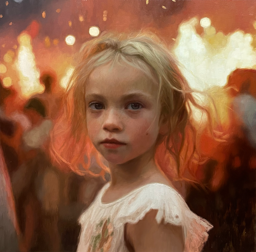 Flaming Fete, Giclee Print