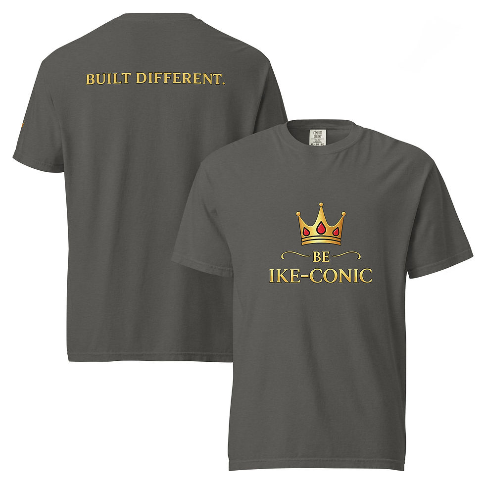 Miniature : Be Ike-Conic "Built Different" Heavyweight Tee | Premium Garment-Dyed