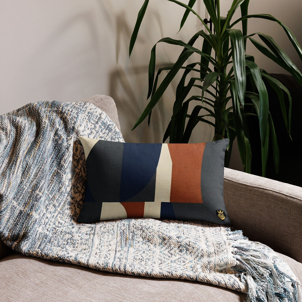الصورة المصغرة: Terracotta Indigo Premium Pillowcase