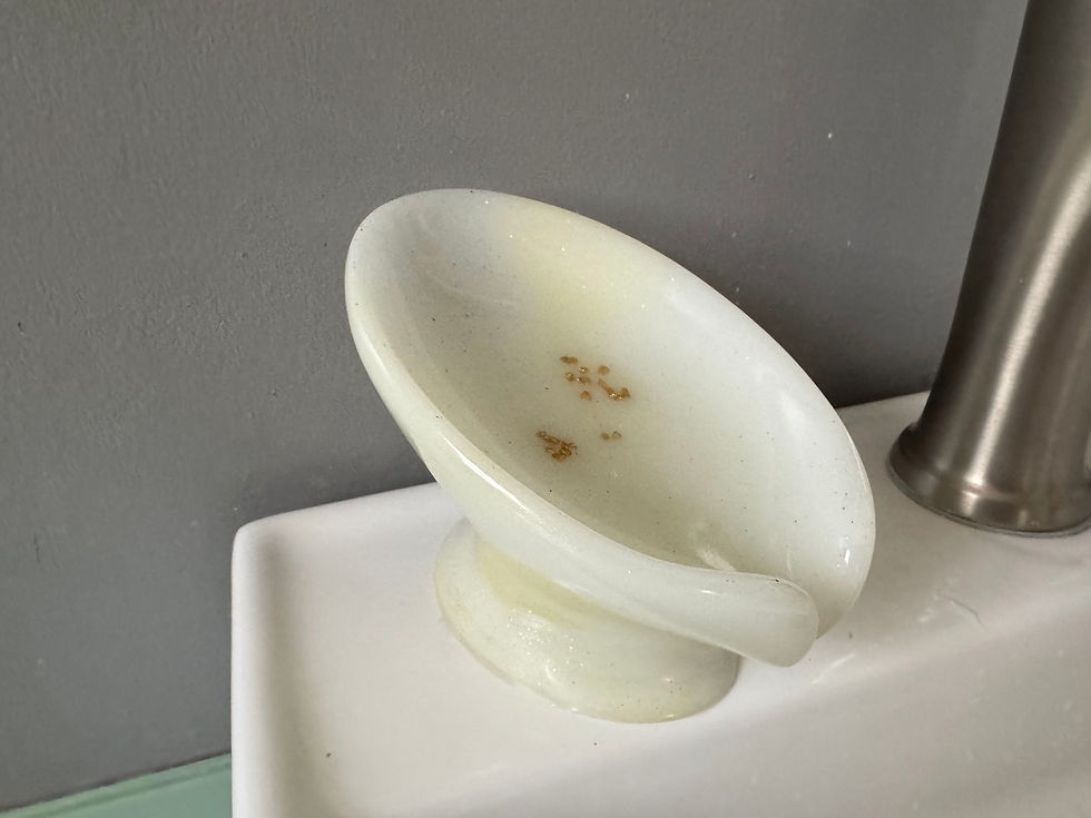 White seashell soap dish