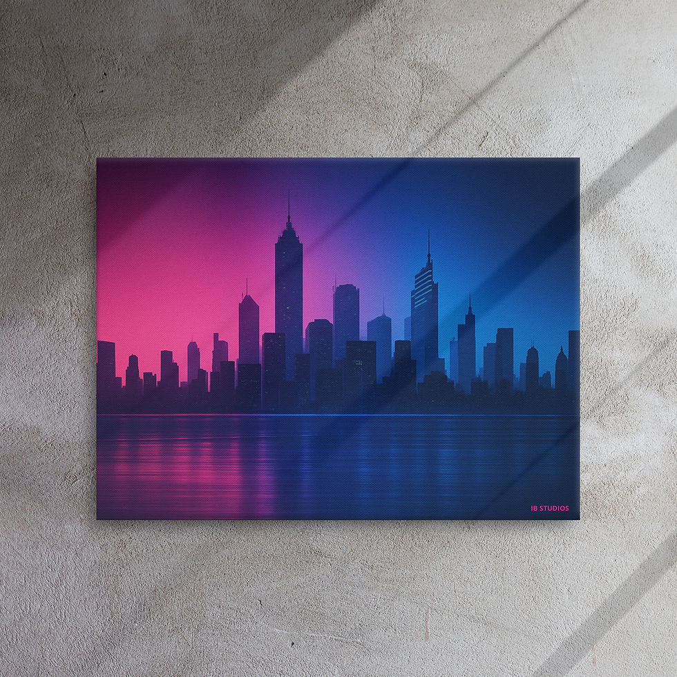 Thumbnail: Skyline Radiance - Thin Canvas Art by IB Studios